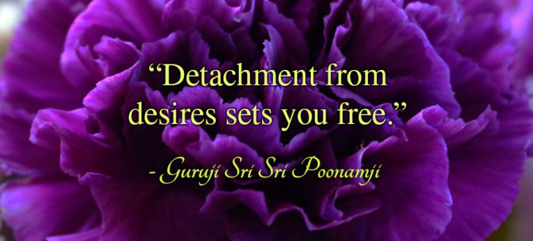 Detachment from Desires